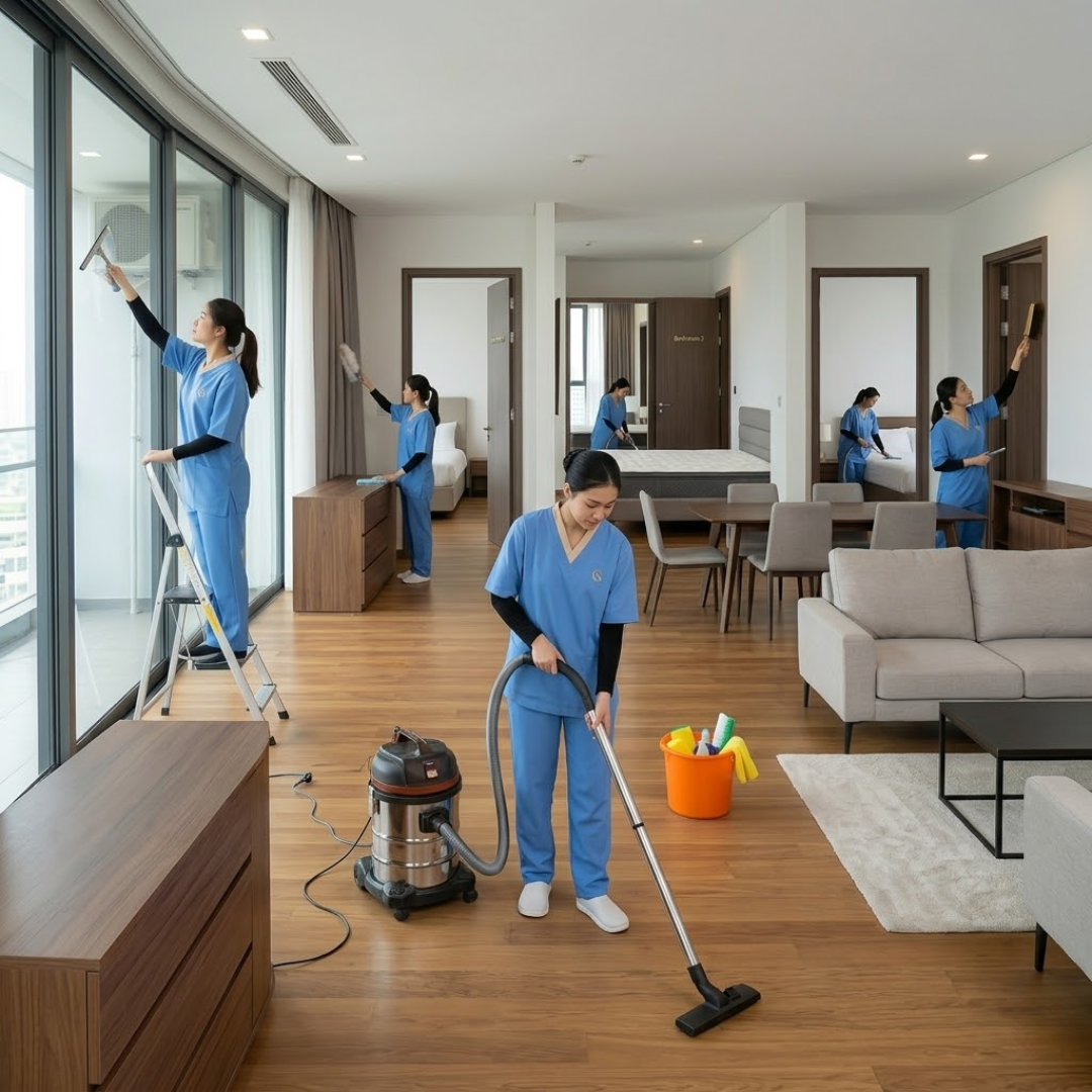 4 Bedroom Apartment Deep Cleaning