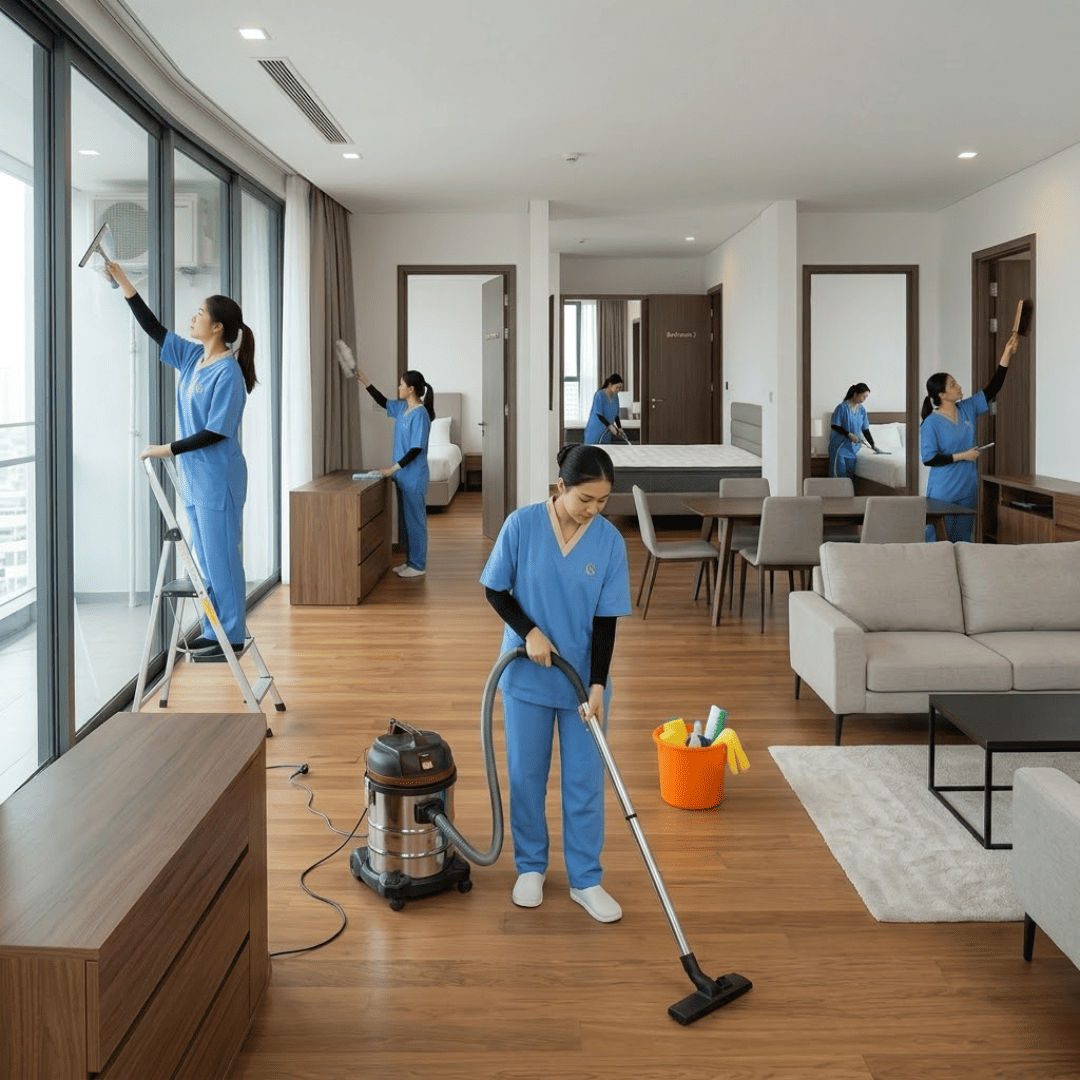 4 Bedroom Apartment Deep Cleaning